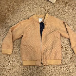Mayoral boys suede look tan jacket Size 6